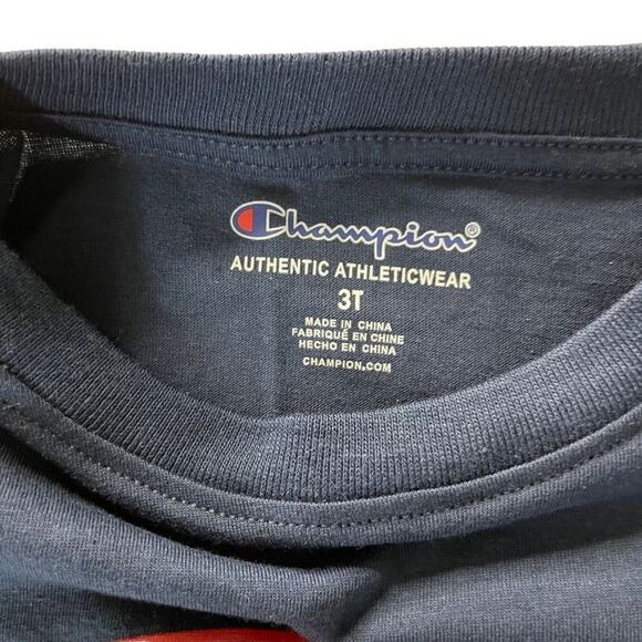 Champion Boys Logo Crew Neck T-shirt Size 3T New - Picture 4 of 7